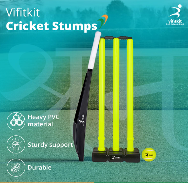 Plastic Cricket Stumps With Stand