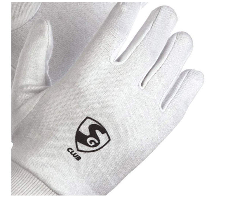 SG club Cricket inner Cotton gloves